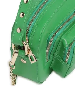 Florence Helena Umhängetasche fein genarbtes Leder grün