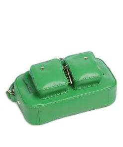 Florence Helena Umhängetasche fein genarbtes Leder grün