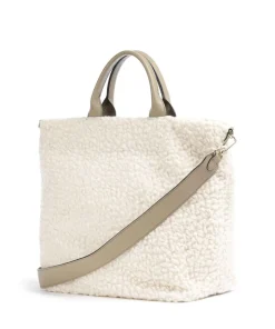 Florian Raquel Handtasche Kunstfell elfenbein