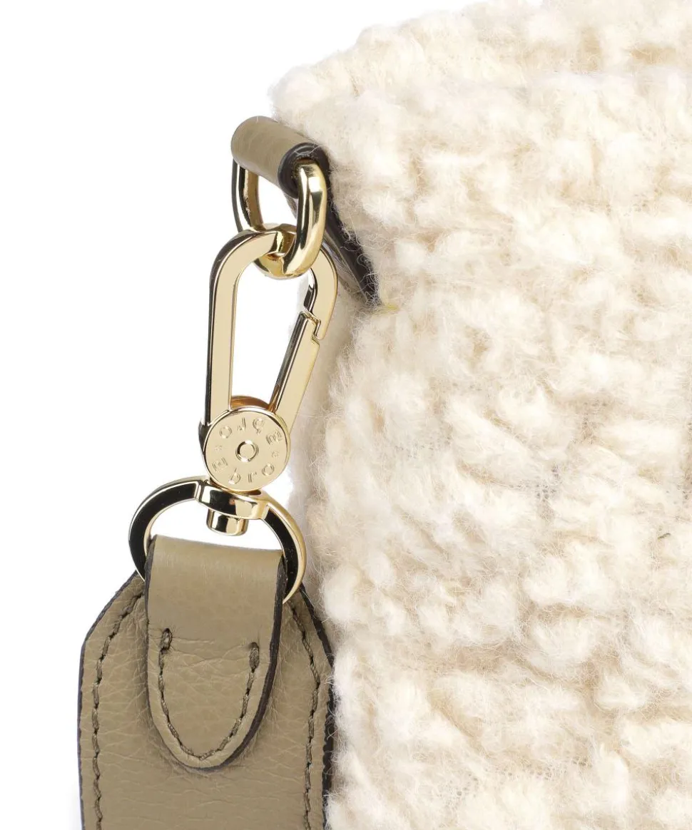 Florian Raquel Handtasche Kunstfell elfenbein