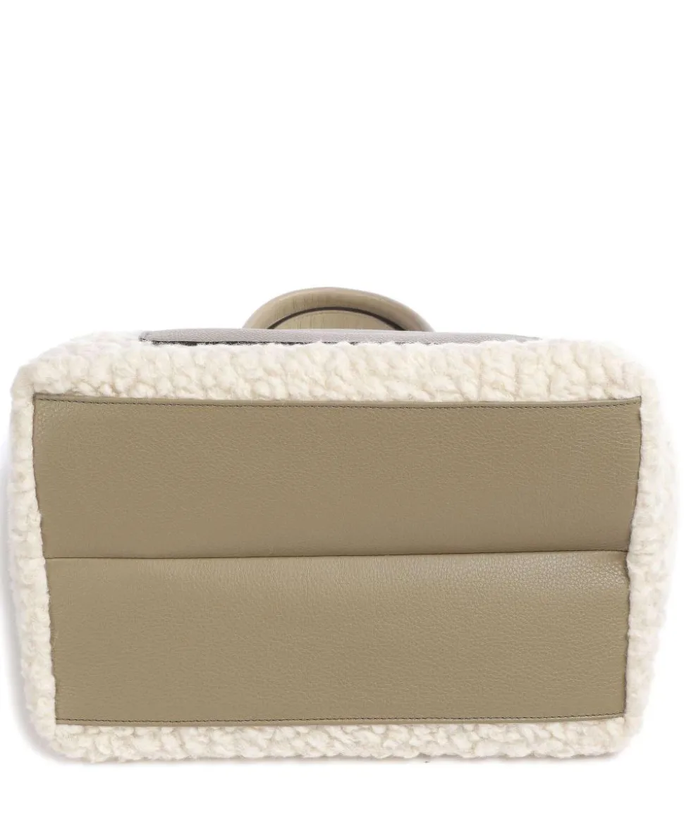 Florian Raquel Handtasche Kunstfell elfenbein