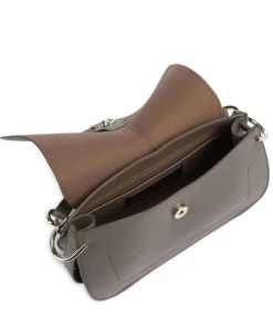 Flow M Handtasche fein genarbtes Leder khaki