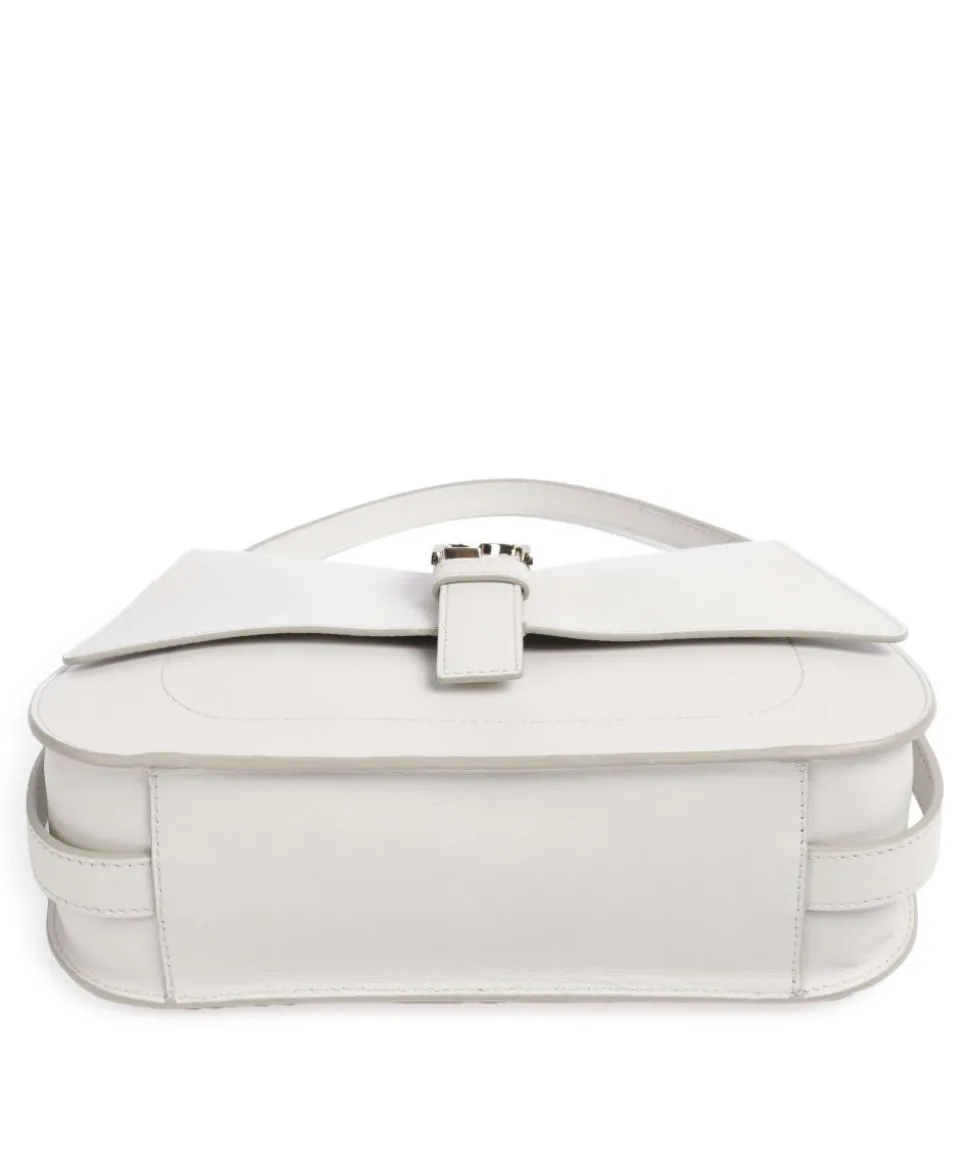 Flow M Handtasche fein genarbtes Leder elfenbein