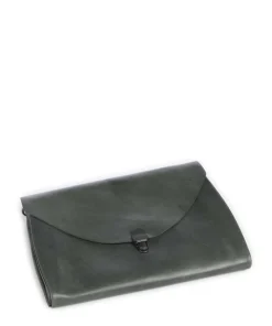 Fold Umhängetasche fein genarbtes Rindsleder grün