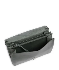 Fold Umhängetasche fein genarbtes Rindsleder grün