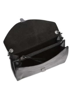 Fold Umhängetasche Rindsleder schwarz