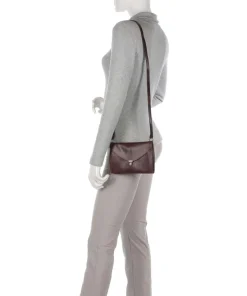 Fold Umhängetasche Rindsleder braun