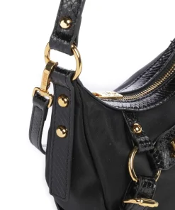 Foulard Cage Schultertasche Nylon schwarz