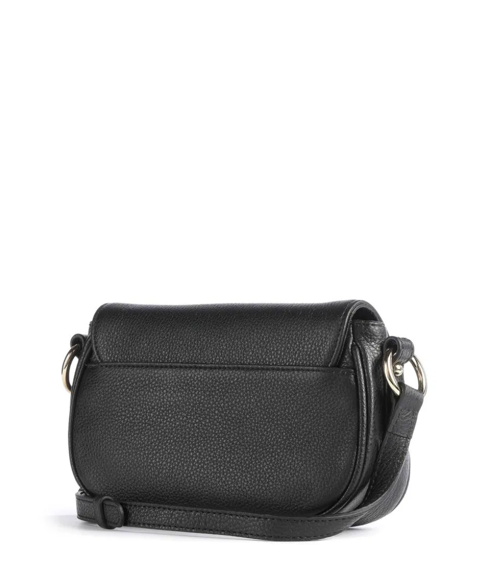 Foulonné Milano Umhängetasche genarbtes Rindsleder schwarz
