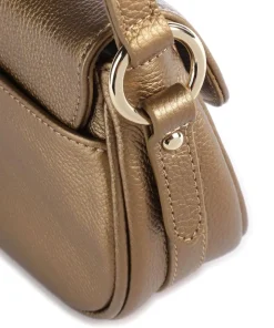 Foulonné Milano Umhängetasche genarbtes Rindsleder gold