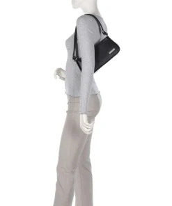 Franzis Calf Optic S Schultertasche Leder schwarz