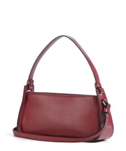 Franzis Calf Optic XS Schultertasche fein genarbtes Leder rot