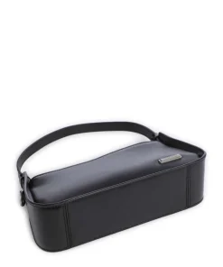 Franzis Calf Optic XS Schultertasche fein genarbtes Leder schwarz