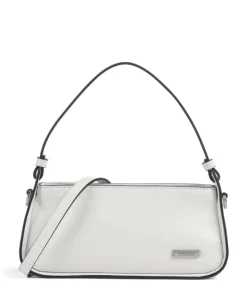 Franzis Calf Optic XS Schultertasche fein genarbtes Leder weiß