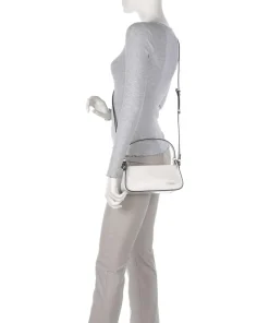 Franzis Calf Optic XS Schultertasche fein genarbtes Leder weiß