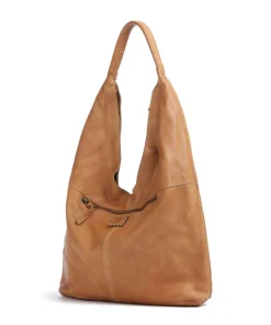 Freundgasse 1 Shopper genarbtes Leder braun