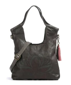 Freundgasse 2 Shopper genarbtes Leder dunkelgrün