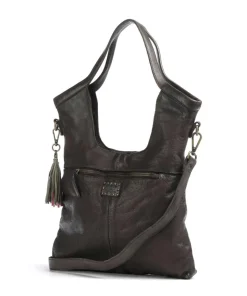 Freundgasse 2 Shopper genarbtes Leder dunkelgrün