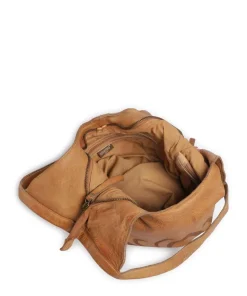 Freundgasse 2 Shopper genarbtes Leder braun