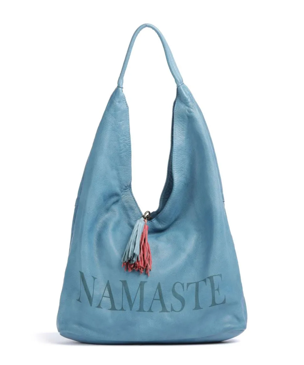 Freundgasse 1 Shopper genarbtes Leder blau