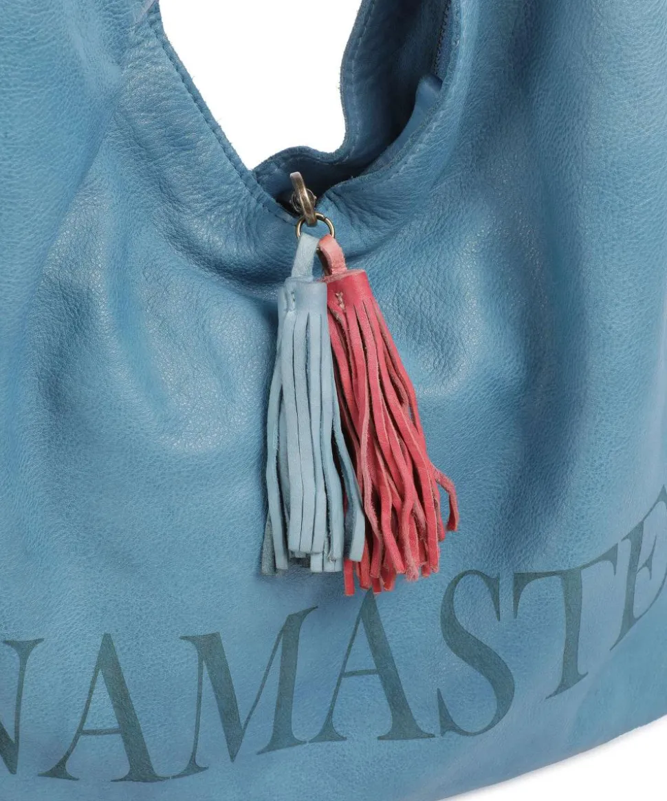 Freundgasse 1 Shopper genarbtes Leder blau