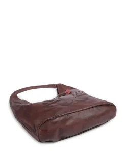 Freundgasse 1 Shopper genarbtes Leder dunkelbraun