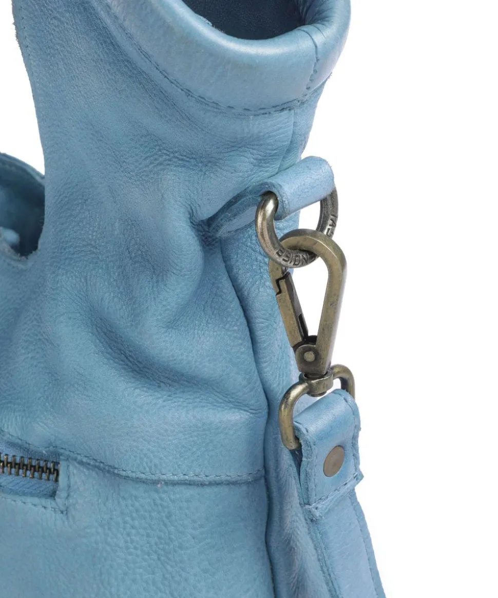 Freundgasse 2 Shopper genarbtes Leder blau