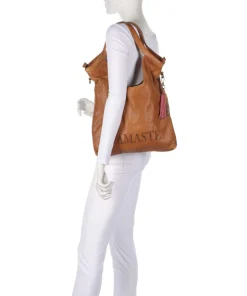 Freundgasse 2 Shopper genarbtes Leder braun