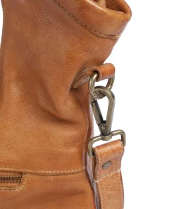 Freundgasse 2 Shopper genarbtes Leder braun