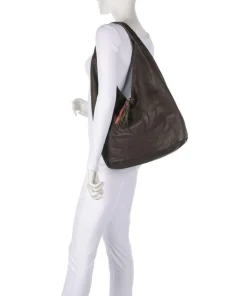 Freundgasse 1 Shopper genarbtes Leder dunkelgrün