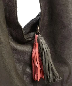 Freundgasse 1 Shopper genarbtes Leder dunkelgrün