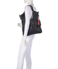 Freundgasse 2 Shopper genarbtes Leder navy