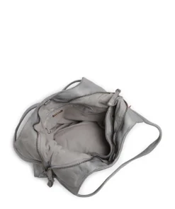 Freundgasse 2 Shopper genarbtes Leder grau