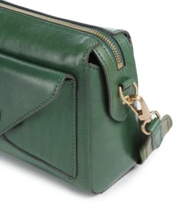 Frida Umhängetasche fein genarbtes Rindsleder dunkelgrün