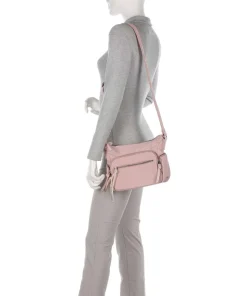 Friends for life Umhängetasche Polyester altrosa