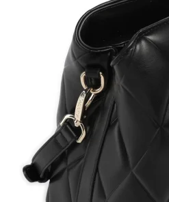 Frisia Handtasche Lederimitat schwarz