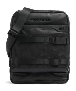 FXP Umhängetasche fein genarbtes Rindsleder schwarz