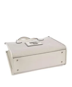 G Status Handtasche Polyester, Canvas beige/weiß