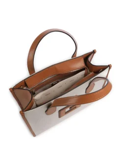 G Status Handtasche Polyester, Canvas beige/braun