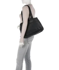 Gail Shopper Pull-Up Rindsleder schwarz