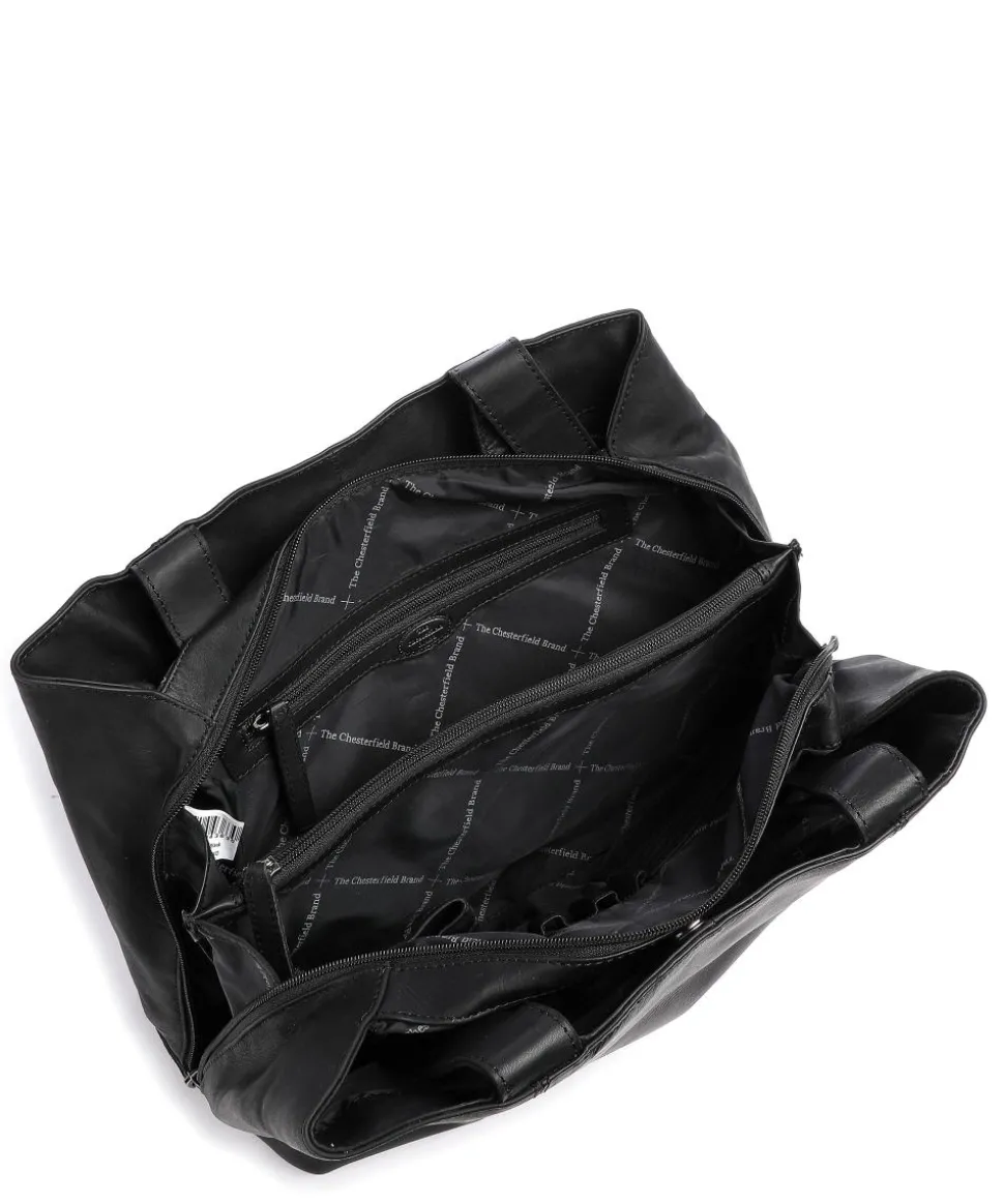 Gail Shopper Pull-Up Rindsleder schwarz