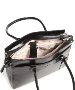 Gaucho Ellen Shopper 15″ fein genarbtes Rindsleder schwarz