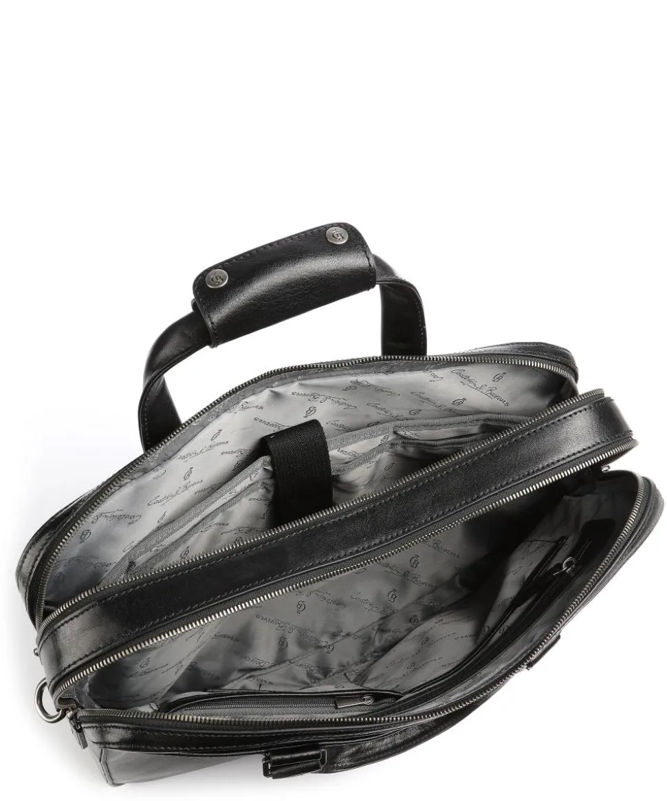 Gaucho Paul Aktentasche 15″ fein genarbtes Rindsleder schwarz