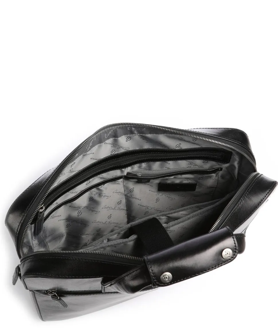 Gaucho Ted Aktentasche 15″ fein genarbtes Rindsleder schwarz