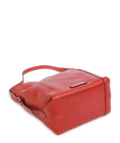 Gemma Beuteltasche genarbtes Rindsleder rot