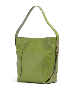 Gemma Beuteltasche genarbtes Rindsleder grün