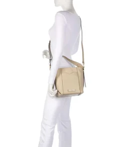 Gemma Bucket bag genarbtes Rindsleder beige