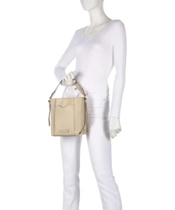Gemma Bucket bag genarbtes Rindsleder beige