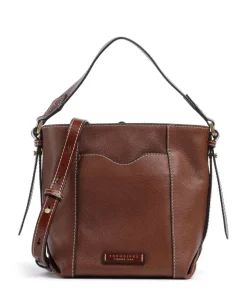 Gemma Bucket bag genarbtes Rindsleder braun