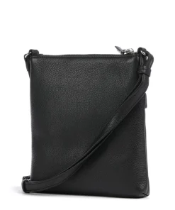 Genie Umhängetasche genarbtes Rindsleder schwarz